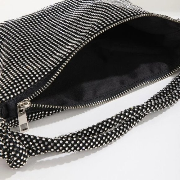 Rhinestone Decor Knot Detail Clutch Bag - Picture 4 of 8